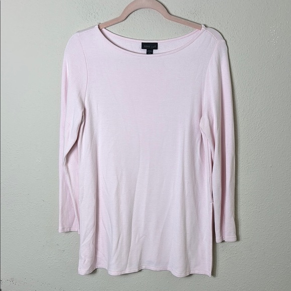J. Jill Wearever Collection Pink Micro Ribbed Tunic Top Size Small petite - Picture 1 of 9